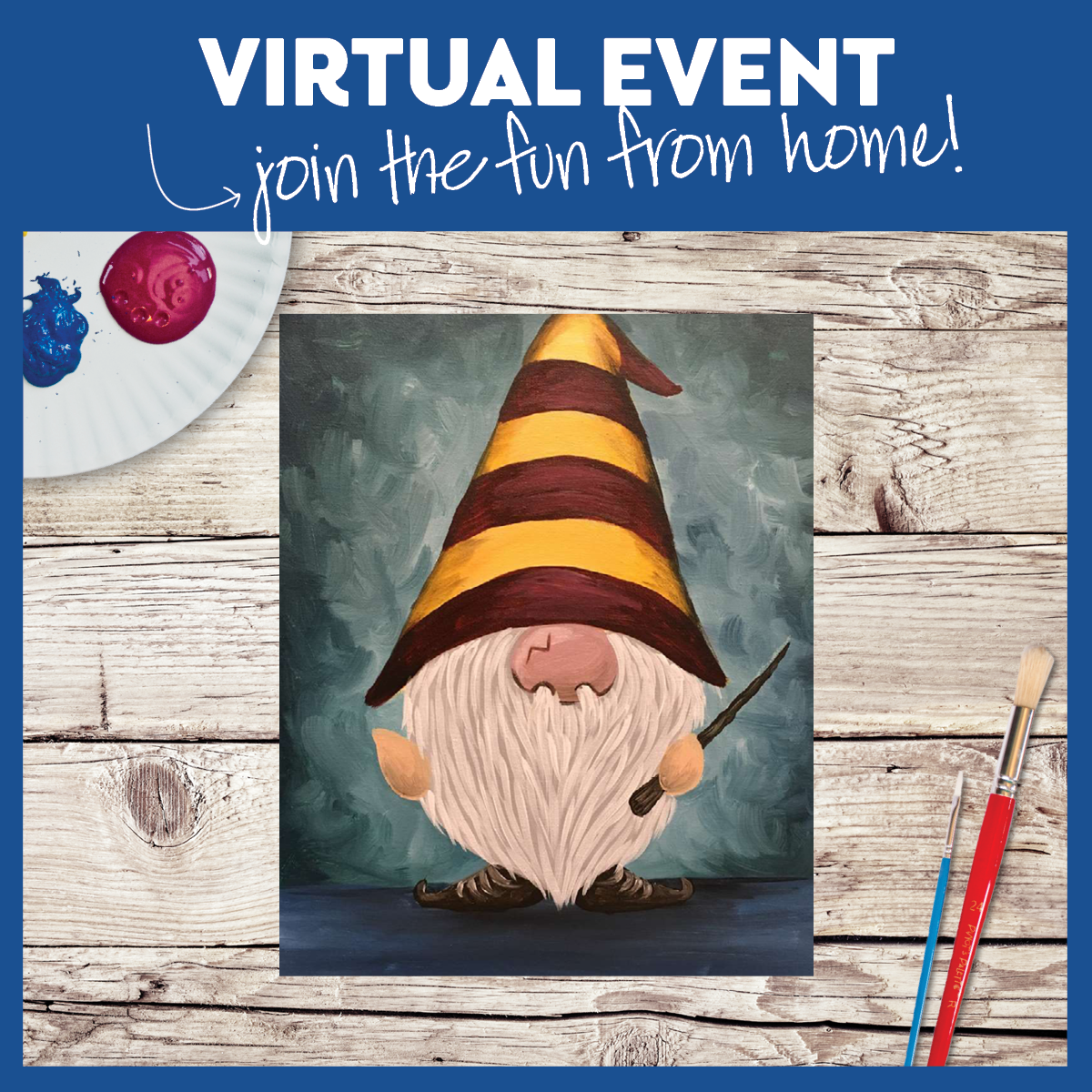 LIVE INTERACTIVE VIRTUAL CLASS - ART KIT INCLUDED (HAVE SUPPLIES? THEN IT'S ONLY $15!)